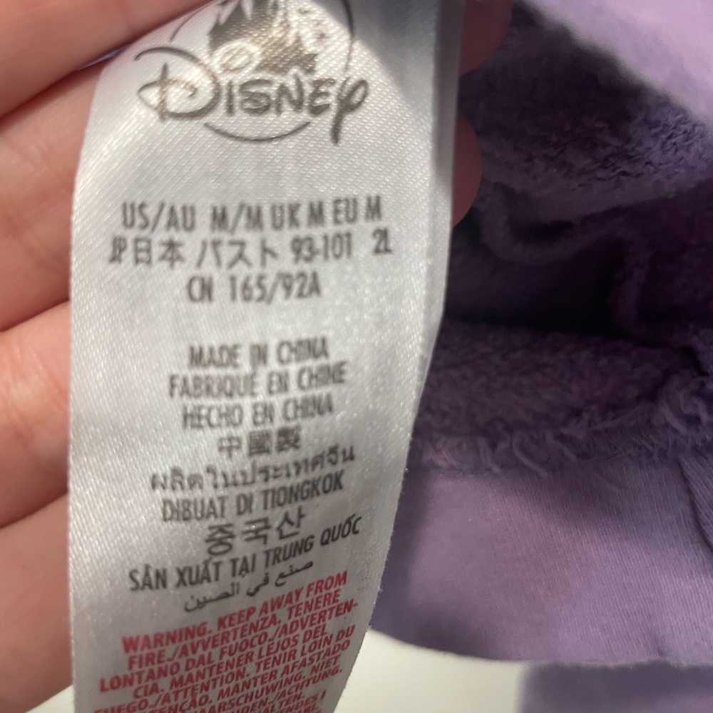 Disneyland Purple Mickey Tie-Dye Sweatshirt Size Medium - Picture 4 of 7